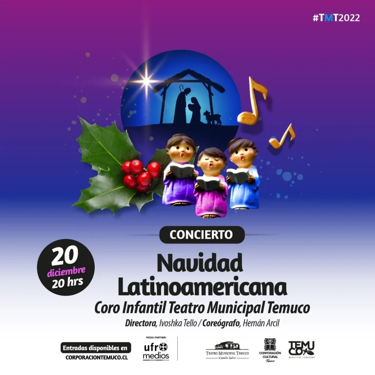 Coro de niños del Teatro Municipal de Temuco ofrece concierto Navideño “Navidad Latinoamericana”