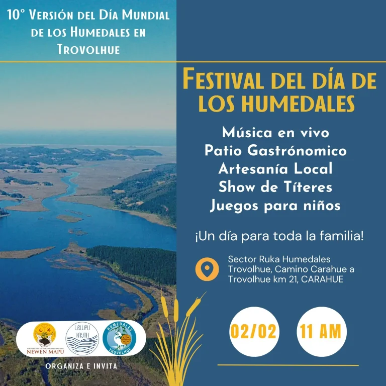 Invitan a participar de la décima versión del Día Mundial de los Humedales en Trovolhue