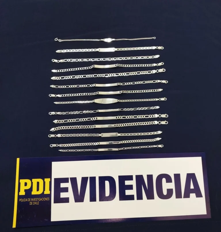 PDI detuvo en flagrancia a delincuente que escapaba luego de robar joyería en Temuco