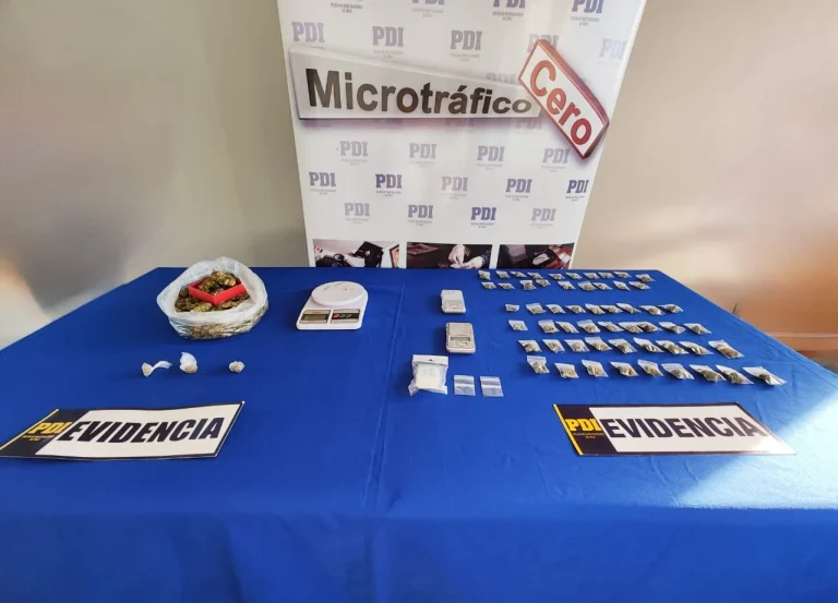 PDI saca de circulación 781 dosis de marihuana que serían comercializadas en Villarrica