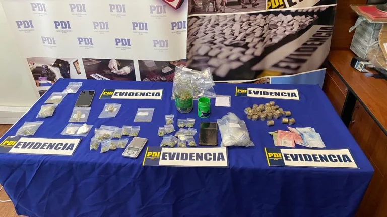PDI realizó operativo antidrogas en Victoria y Curacautín: se incautó marihuana y clorhidrato de cocaína