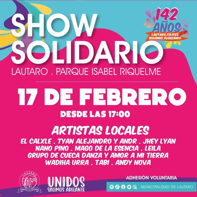 Lautaro celebra 142 años de historia con show de aniversario solidario en doble jornada