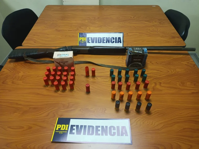 PDI Angol recuperó escopeta y más de 40 municiones