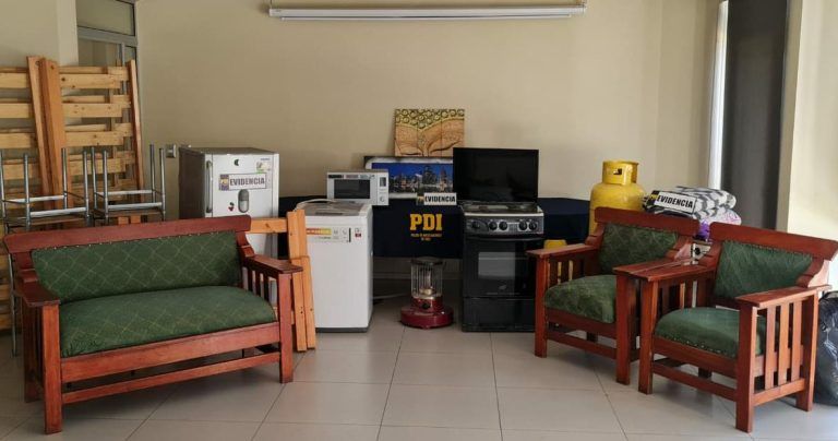 PDI Angol detiene a una mujer y recupera especies sustraídas desde un hostal.
