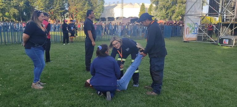 Equipos de emergencia y prevención durante las celebraciones de los 142 años de Temuco