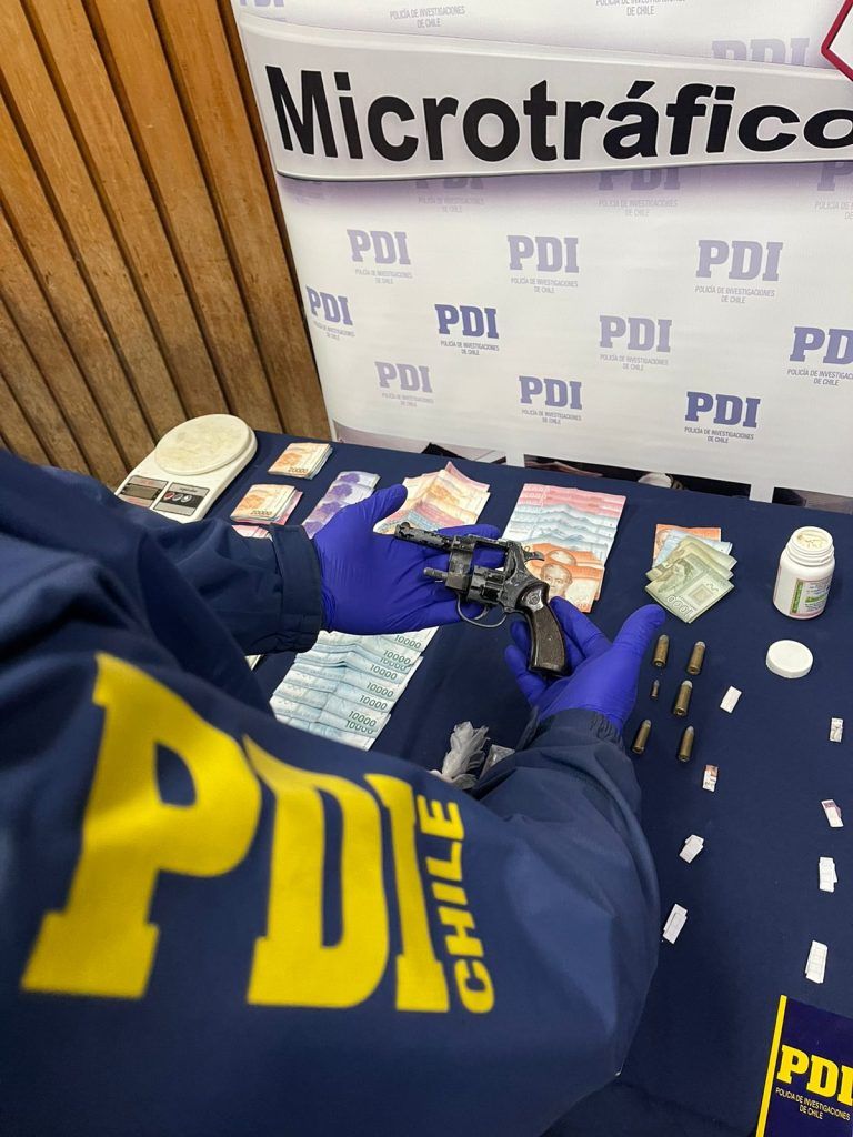 Operaban a través de modalidad “delivery”: PDI Temuco reduce dos puntos de venta de droga