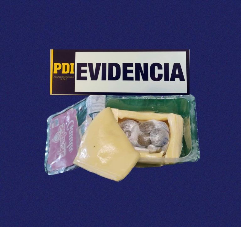 PDI detuvo a adulta mayor que intentó ingresar drogas al Centro Penitenciario de Villarrica al interior de un queso