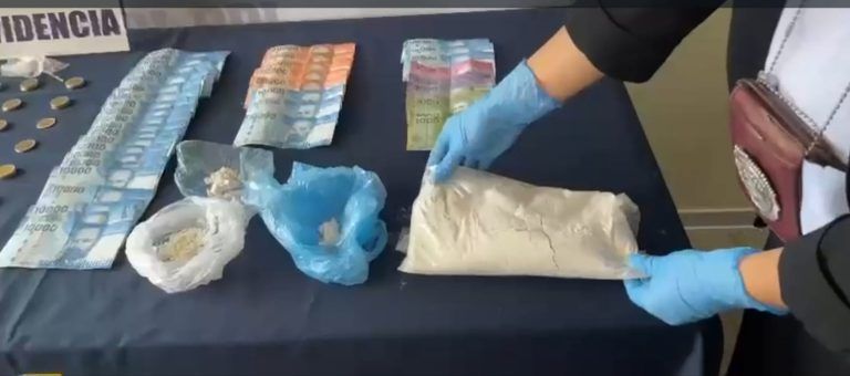 Más de un kilo de cocaína y tres detenidos: PDI desarticula banda criminal dedicada al narcotráfico en Angol