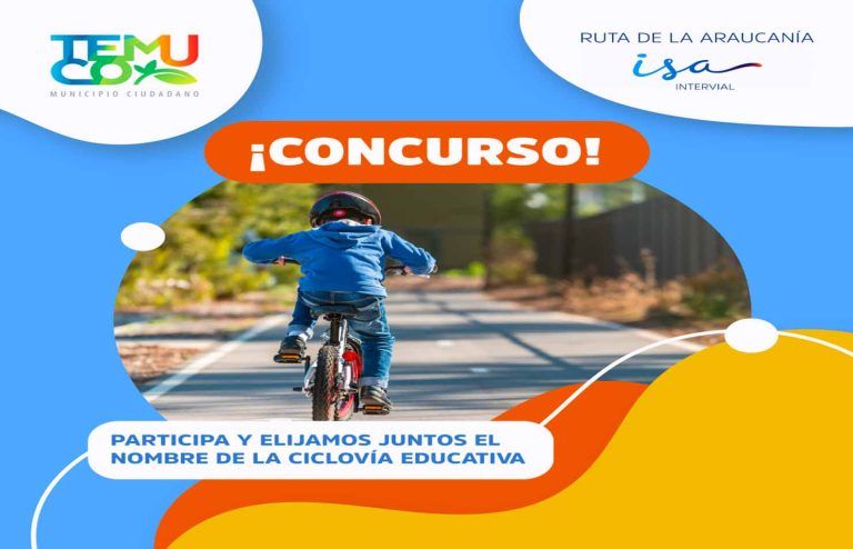 Concurso convoca a niños y niñas de Temuco a elegir el nombre de la nueva ciclovía educativa