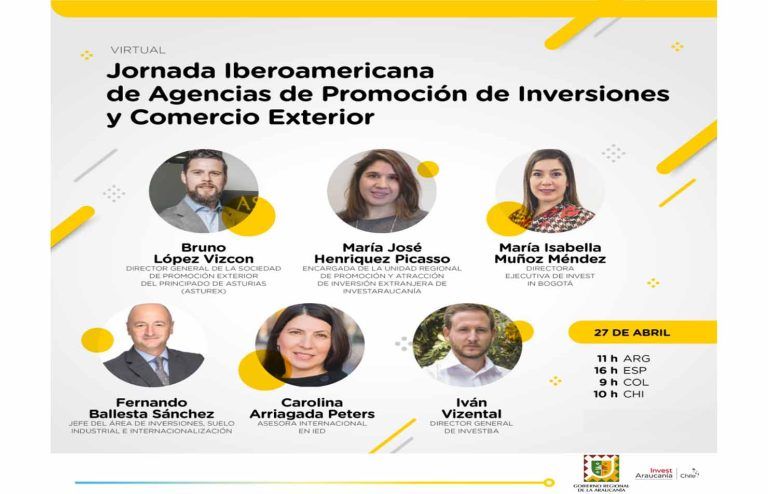 Gobierno Regional realizará jornada iberoamericana con el objetivo de impulsar la inversión extranjera en la Araucanía