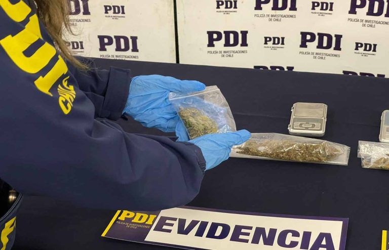 PDI Temuco detuvo a vendedor ambulante que comercializaba droga en cercanías de un colegio en Nueva Imperial