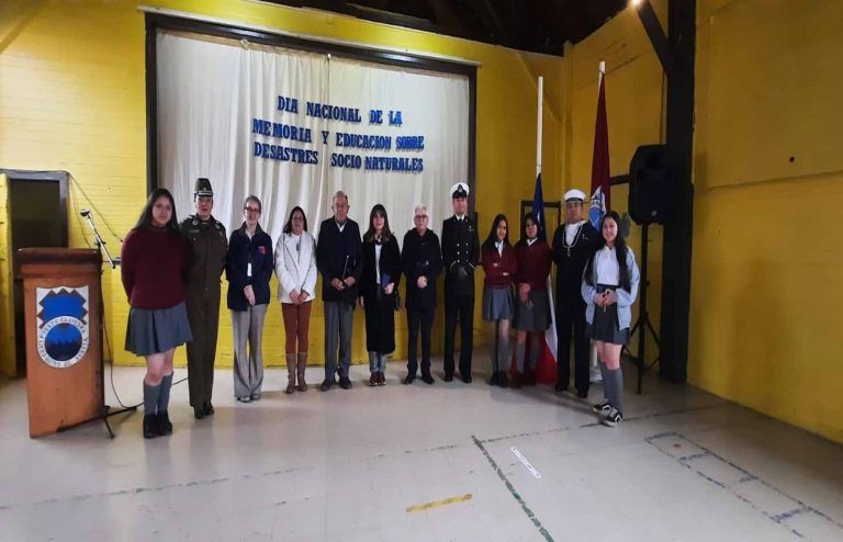 En Puerto Saavedra se conmemoró el día nacional de la memoria y educación sobre desastres socio-naturales