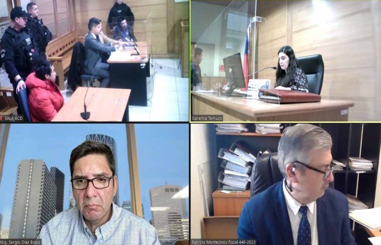 Juzgado de Garantía de Temuco decreta la prisión preventiva de imputados por porte de armas de fuego, disparos injustificados y lesiones a menor de edad