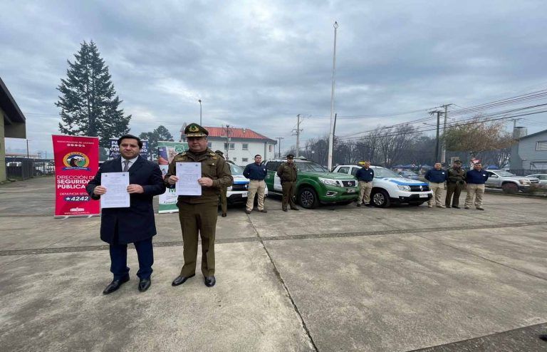 Lautaro marca hito en seguridad con el lanzamiento de sistema de patrullaje mixto