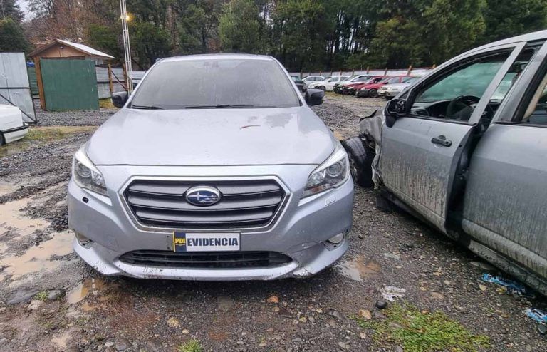 PDI Villarrica incauta vehículo abandonado con placas patentes clonadas