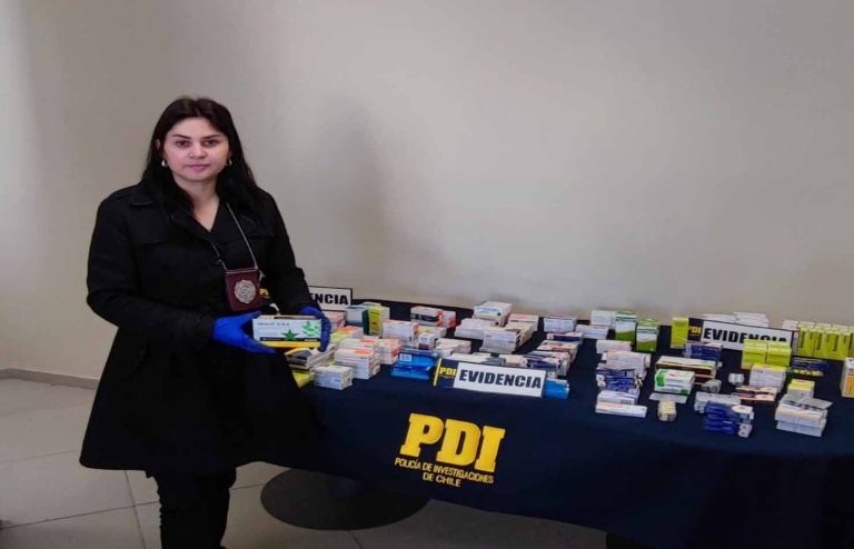 PDI Temuco incauta más de 17 mil dosis en medicamentos que eran vendidos ilícitamente en el sector Isla Cautín de Temuco