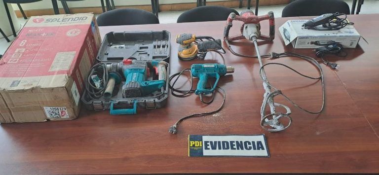 PDI recuperó diversas especies robadas y detuvo a reducidor en Victoria