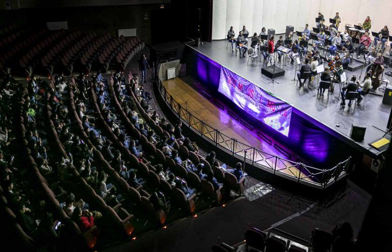 Más de 500 estudiantes de La Araucanía asistieron al tercer concierto educativo de la Orquesta Filarmónica de Temuco