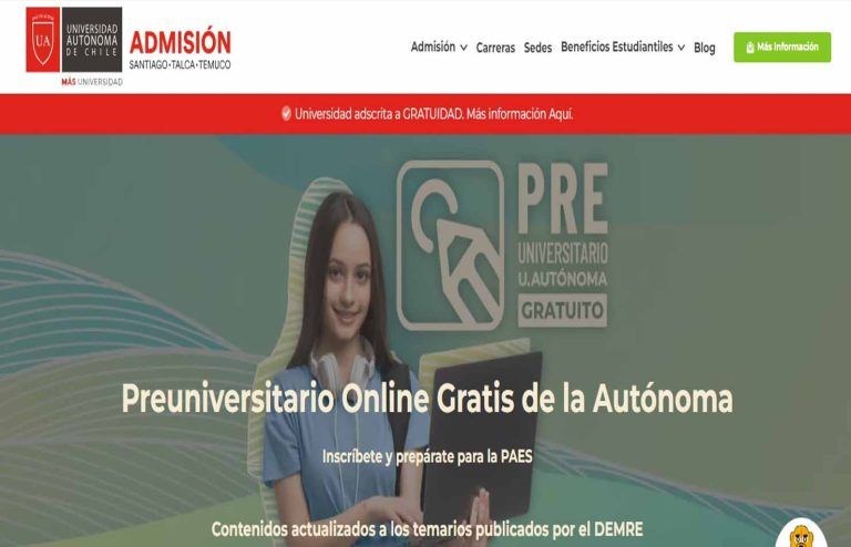 Abiertas postulaciones a preuniversitario gratuito de la Universidad Autónoma