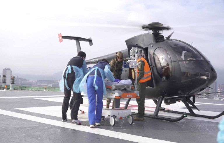 Con éxito finaliza Ejercicio de Evacuación Aeromédica de la Jefatura de la Defensa Nacional de La Araucanía en conjunto con el Hospital Regional de Temuco