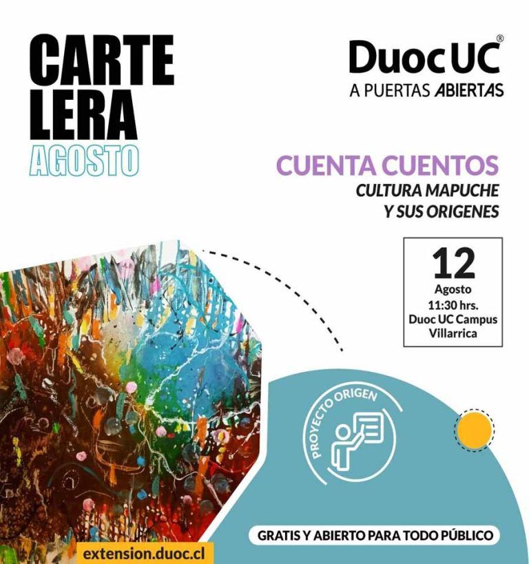 Duoc UC Villarrica invita a pintar y escuchar relatos mapuches