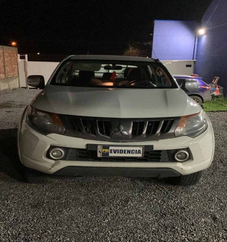 PDI Villarrica recupera camioneta robada desde un domicilio en Melipilla