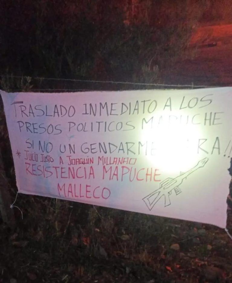Resistencia Mapuche Malleco destruye casona en Victoria y realiza amenaza de muerte a Gendarmería