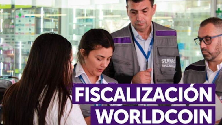 SERNAC fiscaliza en terreno los locales de WORLDCOIN para verificar si cumple con la ley al realizar escaneo del iris