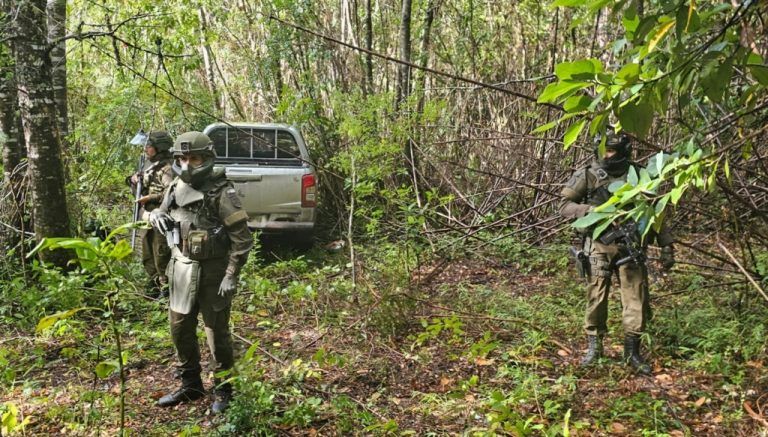 Carabineros recuperan dos camionetas en operativo por robo a trabajadores forestales en Collipulli