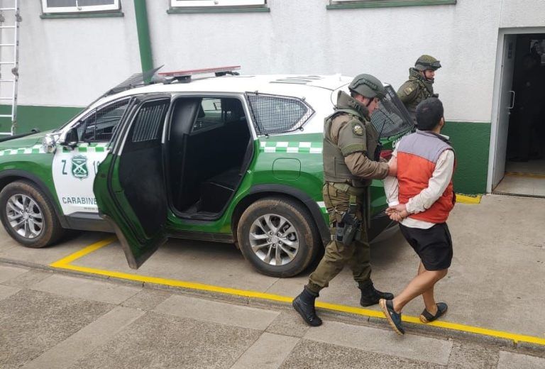 Carabineros captura a autor de homicidio ocurrido en Victoria: Le propinó más de 60 heridas con una tijera a su víctima