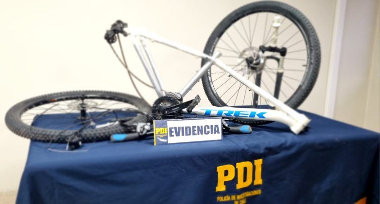 PDI recuperó bicicleta que había sido sustraída desde un local comercial en Villarrica