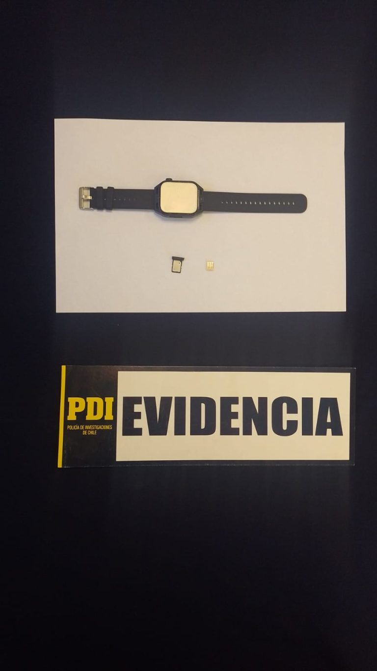 PDI detuvo a ciudadana extranjera que intentó ingresar smartwatch y chip telefónico a Centro de Detención Preventiva de Angol