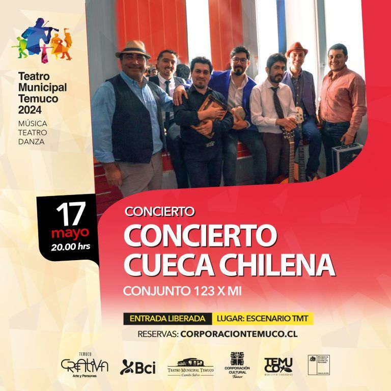 Noche de Tradición: ¡Concierto Imperdible de Cueca Chilena en el Teatro Municipal de Temuco!