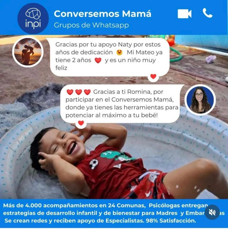 Conversemos Mamá: El chat de whatsapp que promueve el bienestar materno y el buen desarrollo de niñas y niños