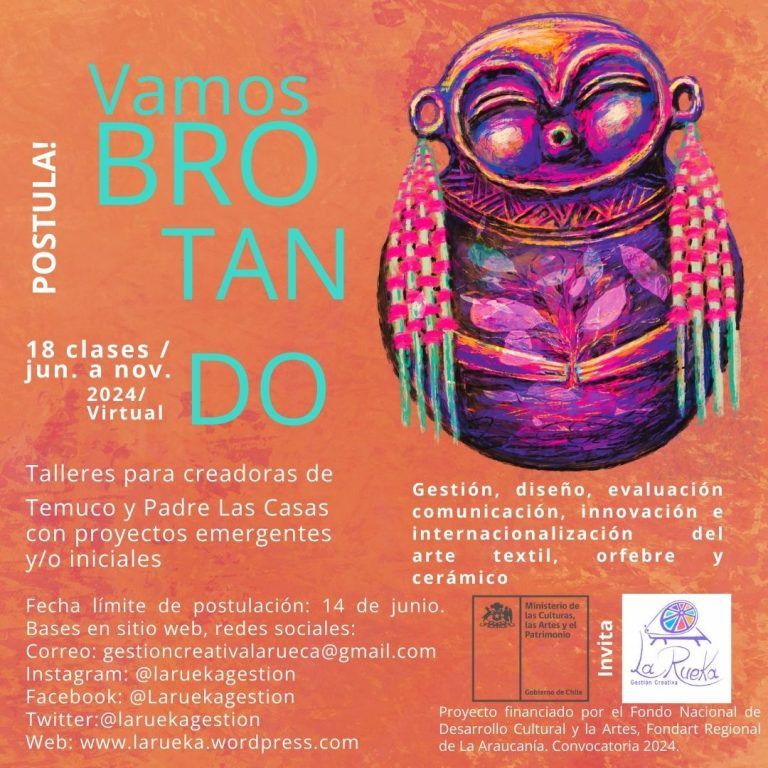 Abierta las postulaciones para formación virtual gratuita en textil, orfebrería y cerámica dirigida a mujeres de Temuco y Padre las Casas