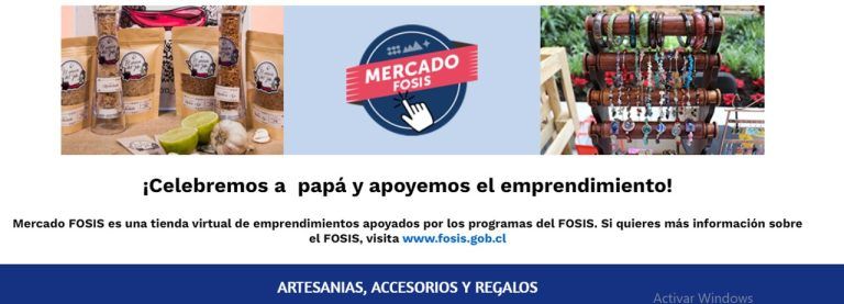 Mercado FOSIS: Celebra a tu papá y apoya el emprendimiento