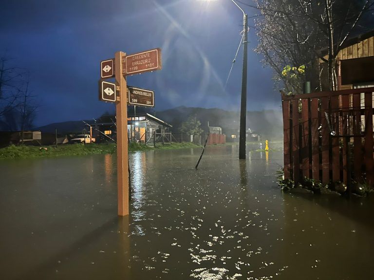Loncoche sufre de anegamientos y cortes de caminos por el temporal que afecta la zona