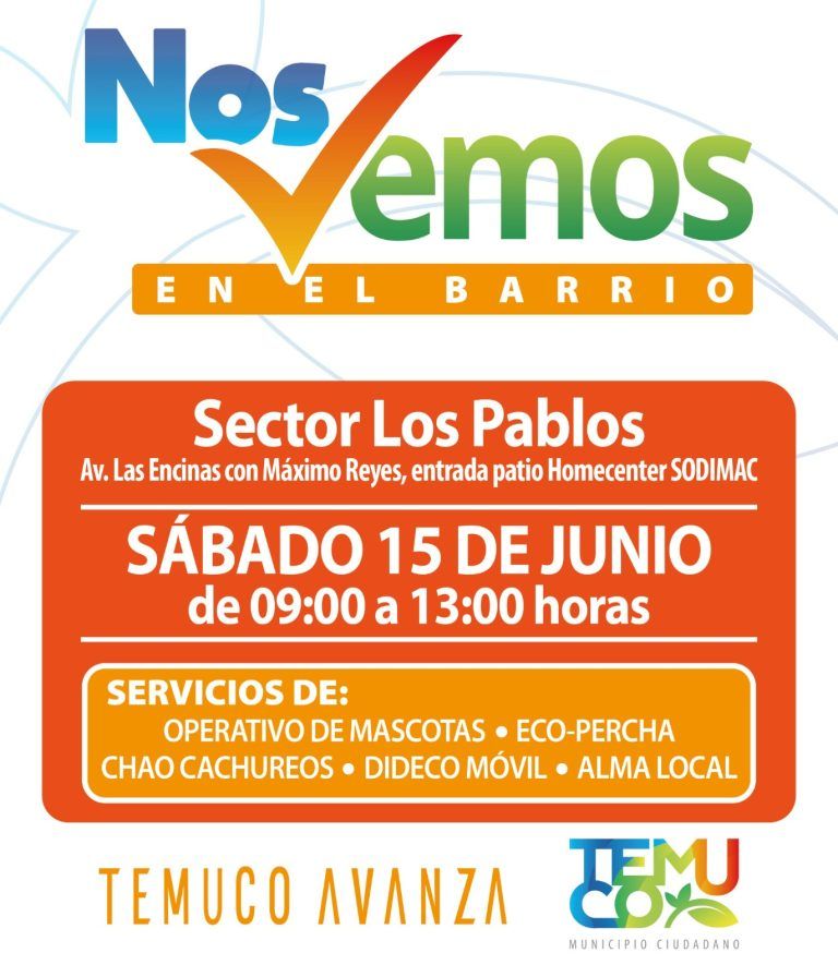 ¡Nos vemos en el Barrio!: iniciativa en terreno de servicios de la Municipalidad de Temuco