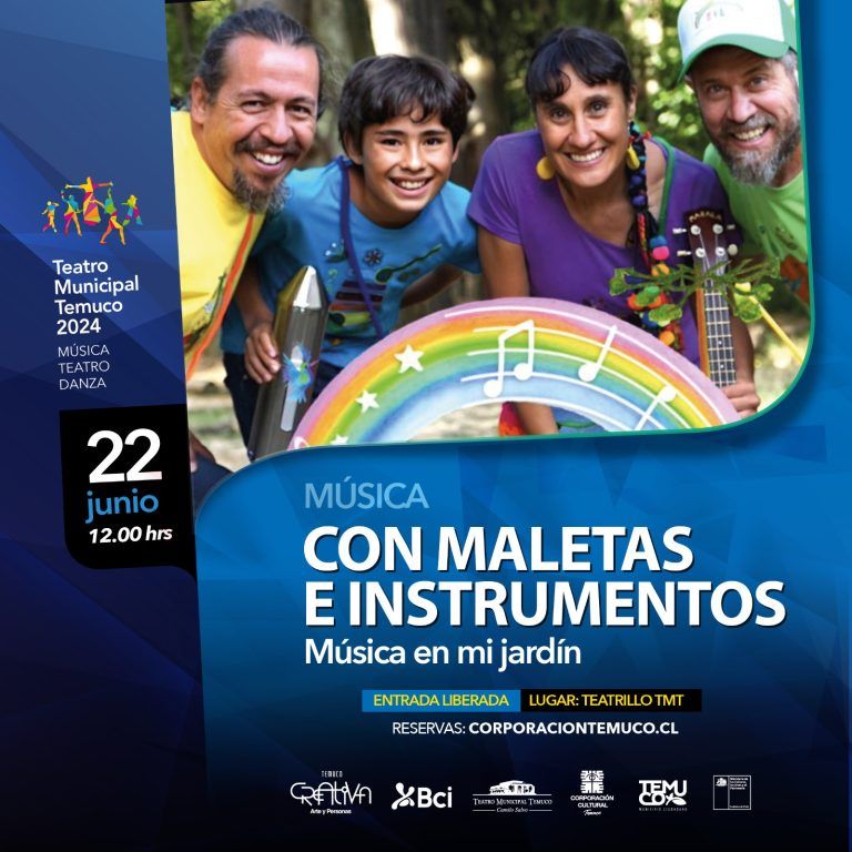 Este sábado: Panorama Familiar Gratuito en el Teatro Municipal de Temuco