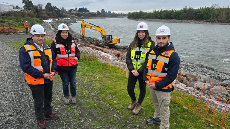 MOP finaliza a inicios del segundo semestre obras de defensas fluviales en el rio Cautín en Lautaro