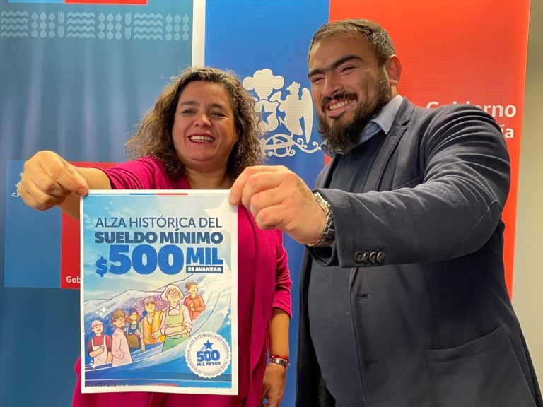 Sueldo mínimo llega a 500 mil pesos y Producto Interno Bruto regional alcanza el 2,7 %