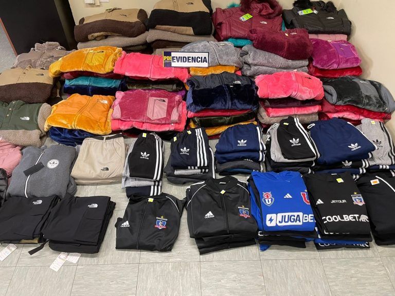 En Temuco y Pitrufquén: «PDI Temuco incautó más de 200 prendas de vestir falsificadas»