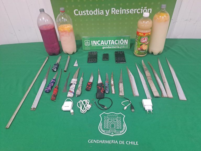 Gendarmería realiza allanamientos simultáneos en diversas unidades penales de la Araucanía