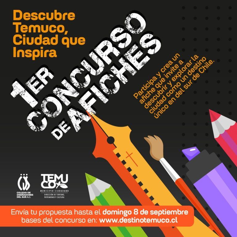 Participa en el 1er concurso de afiches para la ciudad de Temuco