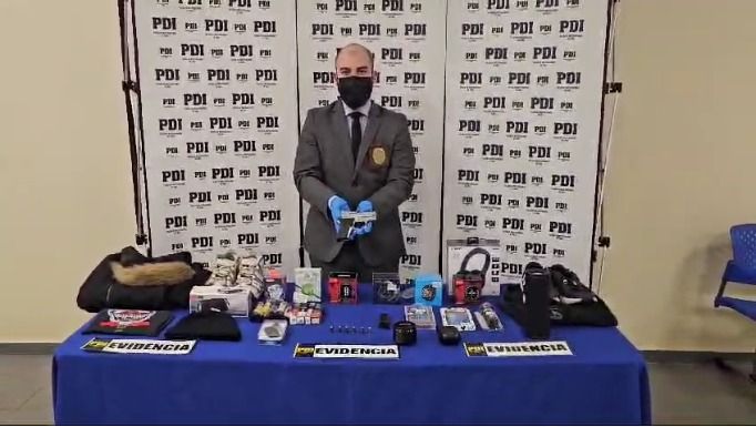 Operación “Payaso solitario”: «PDI detuvo a hombre que habría cometido tres robos con intimidación a tienda de artículos electrónicos de Temuco»