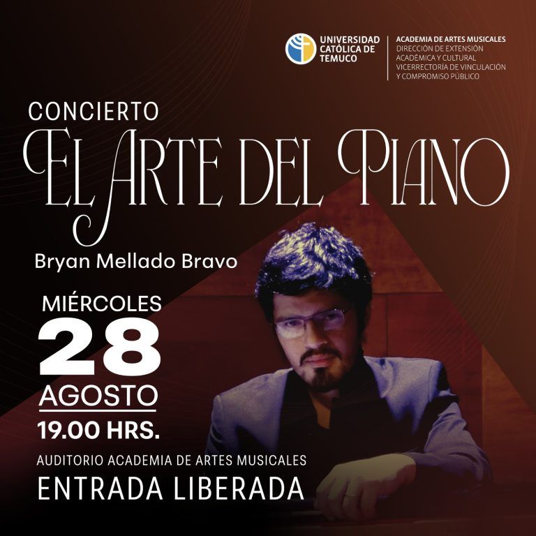 Concierto gratuito “El Arte del Piano” hoy en Academia de Artes Musicales UCT