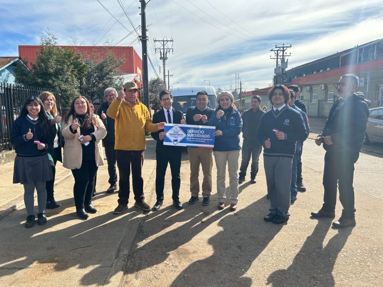 MTT inaugura nuevo servicio de transporte gratuito para Liceo Alonso de Ercilla y Zuñiga