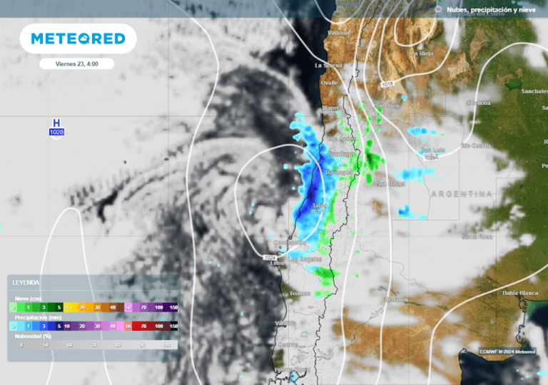 El tiempo en Chile este fin de semana: se esperan nuevas precipitaciones y una variada amplitud térmica en el país