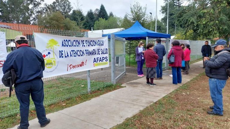 Funcionarios de Salud Municipal de Pitrufquén Adhieren al Paro Nacional de Tres Días