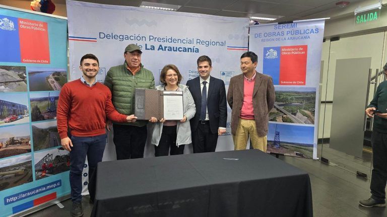 MOP y Municipalidad de Ercilla firman contrato de comodato para instalación de inspectoría